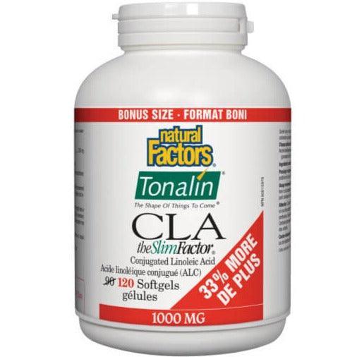 Natural Factors Tonalin CLA 1000mg - Premium Conjugated Linoleic Acid Supplement for Weight Management, 120 Softgels | Supports Metabolism & Fat Loss for Active Lifestyles