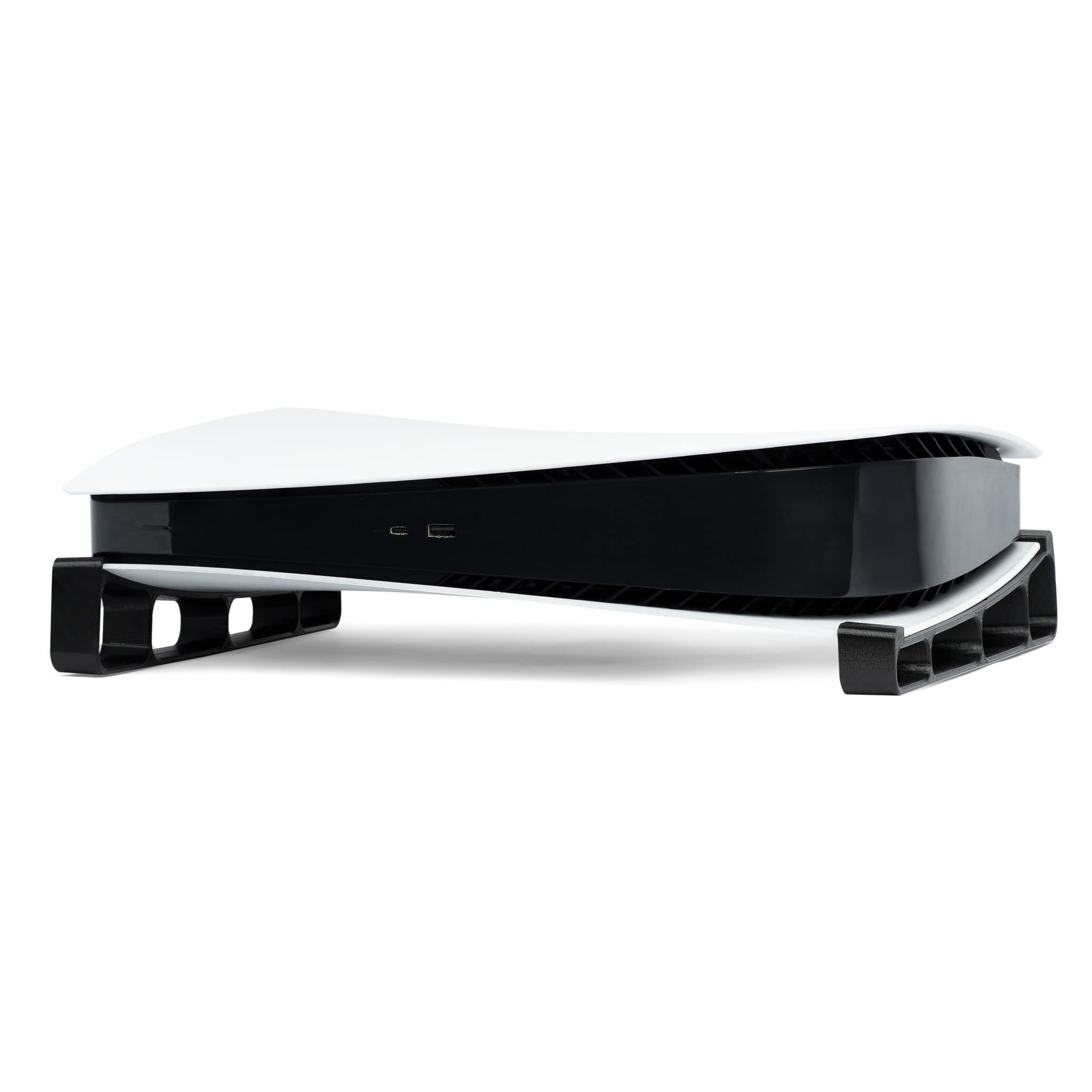 Glistco PS5 Horizontal Stand for Digital Edition - Black | Compatible with PlayStation 5 Console | Perfect for Gaming Setup & Entertainment Center Organization