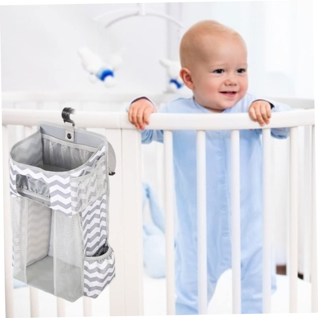 **GCROET Universal Baby Changing Table for Nursery - Large Capacity Diaper Organizer with Hanging Bag, Perfect for Diaper Changes & Baby Care Essentials Storage**    *(Ideal for Home, Daycare, or Travel - Keeps Baby Essentials Neat & Accessible!)*