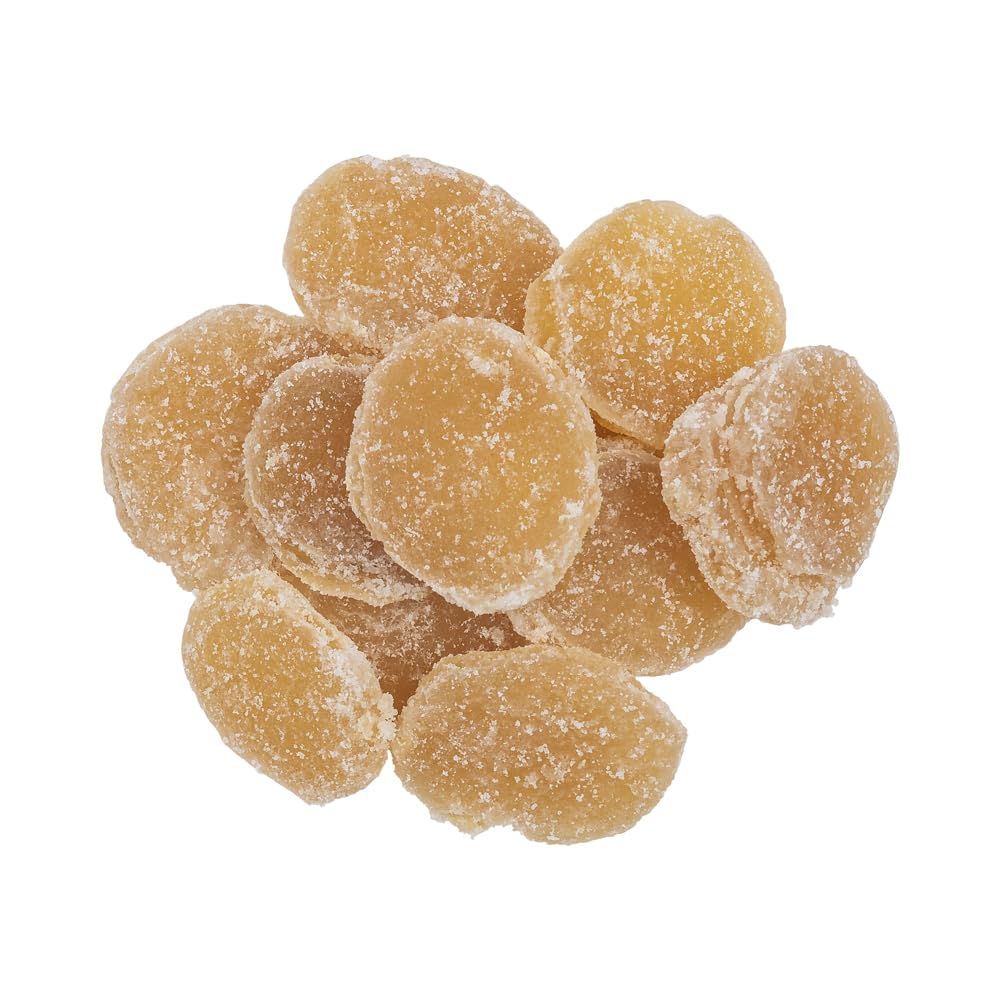 Premium OliveNation Crystalized Ginger Slices - Sweet & Spicy Candied Ginger, Kosher, Gluten-Free, Vegan (10 lbs Bulk) - Perfect for Baking, Snacking & Holiday Treats