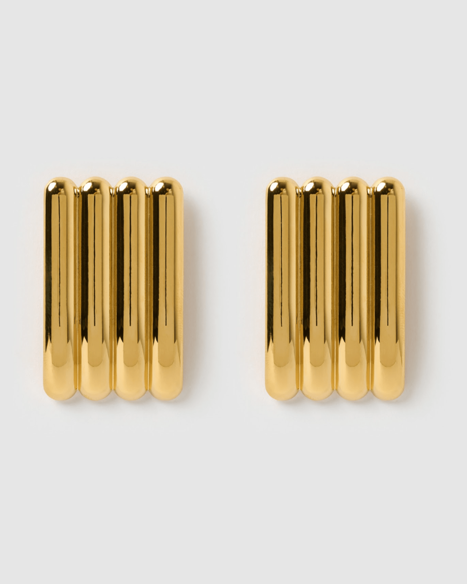Izoa Camille Stud Earrings - 14K Gold Plated Cubic Zirconia Earrings for Women, Minimalist Elegant Jewelry Gift for Her - Perfect for Daily Wear, Office, Parties & Special Occasions