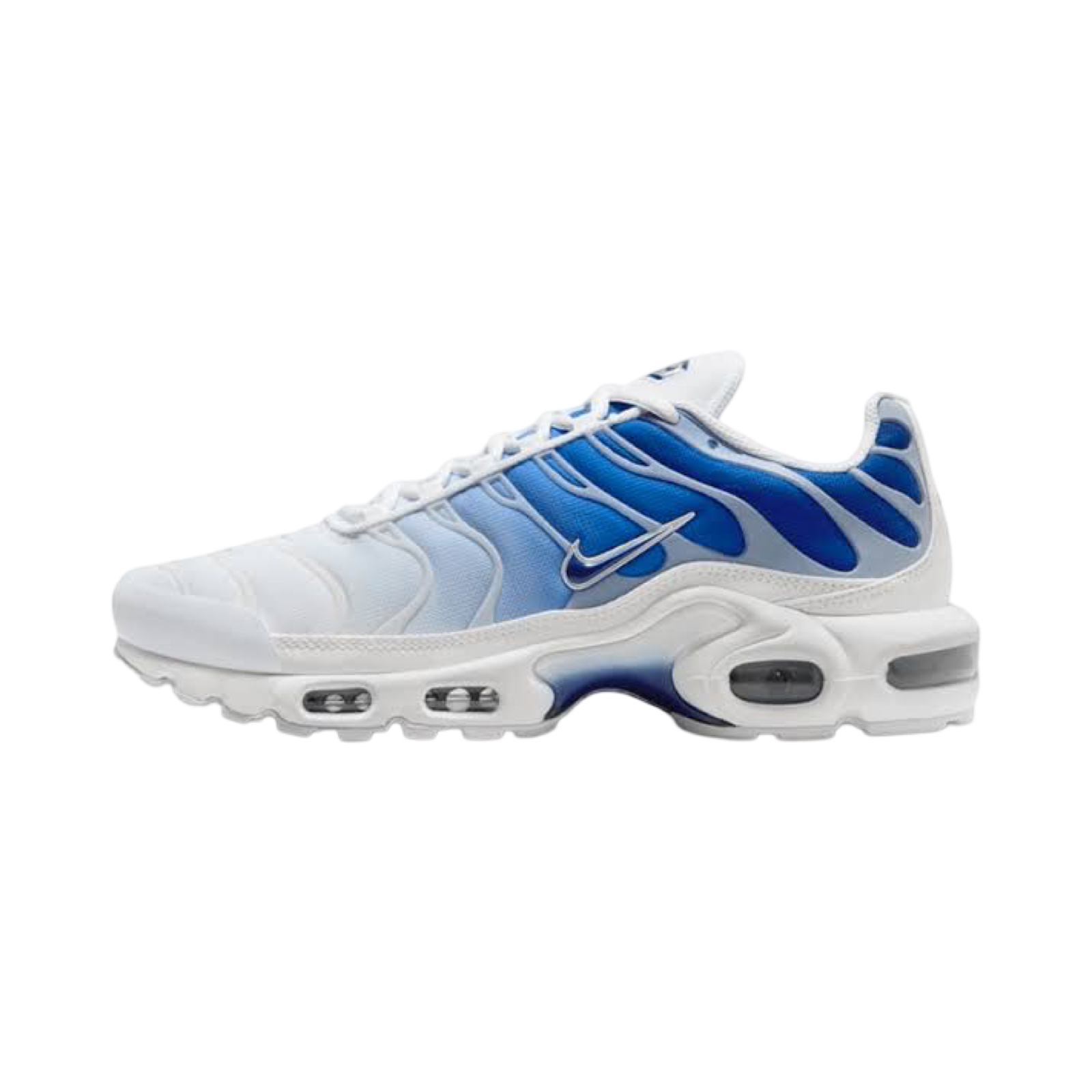 Nike Women's Air Max Plus TN Running Shoes - White Concord Metallic Platinum - Comfortable Athletic Sneakers for Jogging, Gym Workouts & Casual Wear