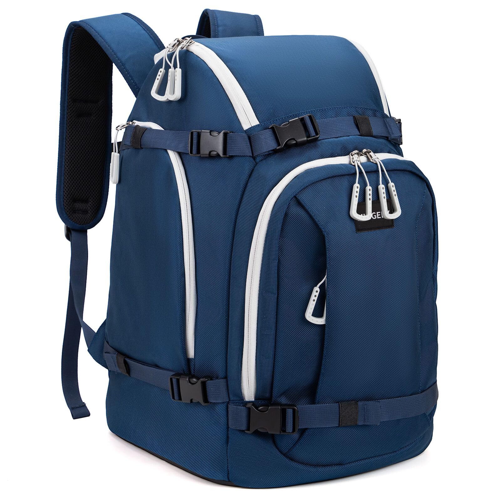 50L Waterproof Ski & Snowboard Travel Backpack with Padded Boot Compartment - Carry Skis, Snowboard Gear & Accessories - Perfect for Ski Trips, Mountain Resorts & Winter Sports Travel