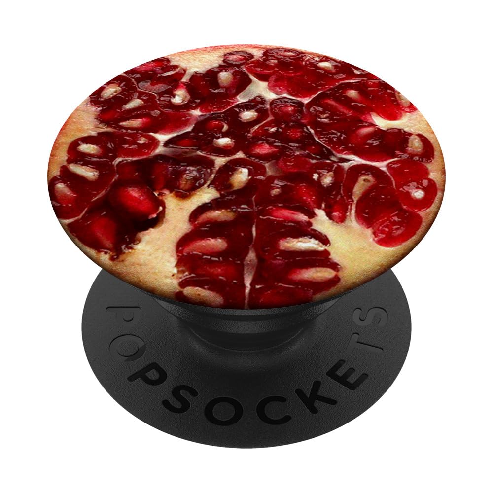 Organic Pomegranate PopSockets PopGrip - Expandable Phone Grip & Stand for iPhone, Samsung, Smartphones - Perfect for Workouts, Commuting, and Hands-Free Use