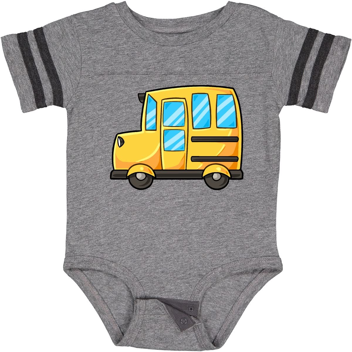 Inktastic Cute Yellow School Bus Baby Bodysuit - Soft Cotton Onesie for Infants & Toddlers - Perfect for Back to School, Daycare & Family Road Trips