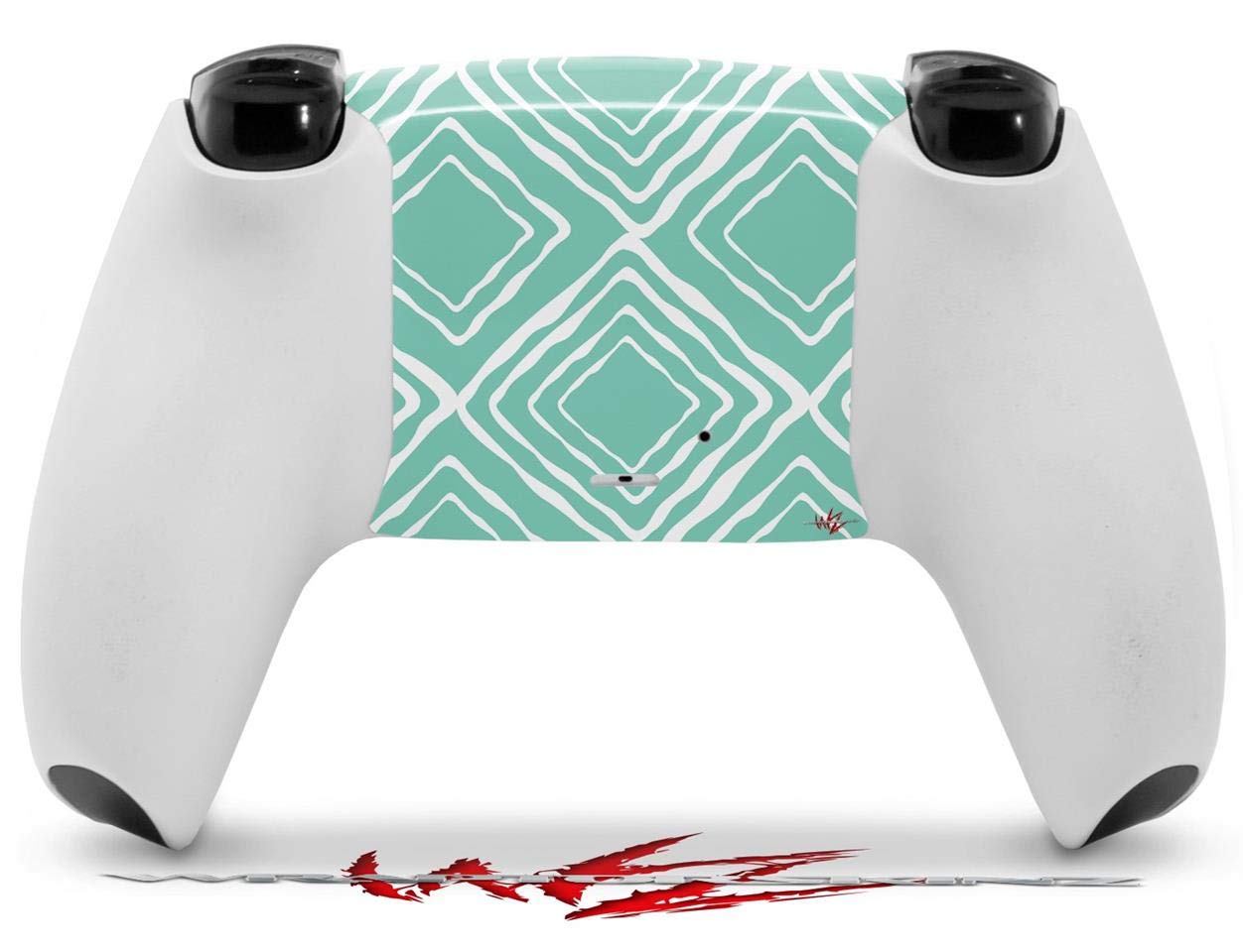PS5 DualSense Controller Skin Wrap - Wavey Seafoam Green for Gaming Protection