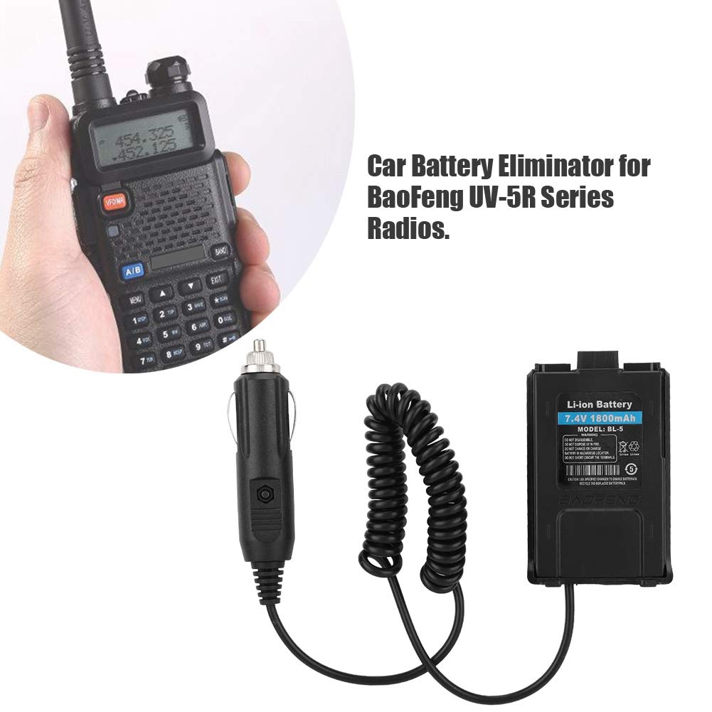 UV-5R Radio Walkie-Talkie Car Charger with Low Heat Dissipation IC - Fast Charging Battery Pack for Ham Radio & Emergency Communication On-The-Go