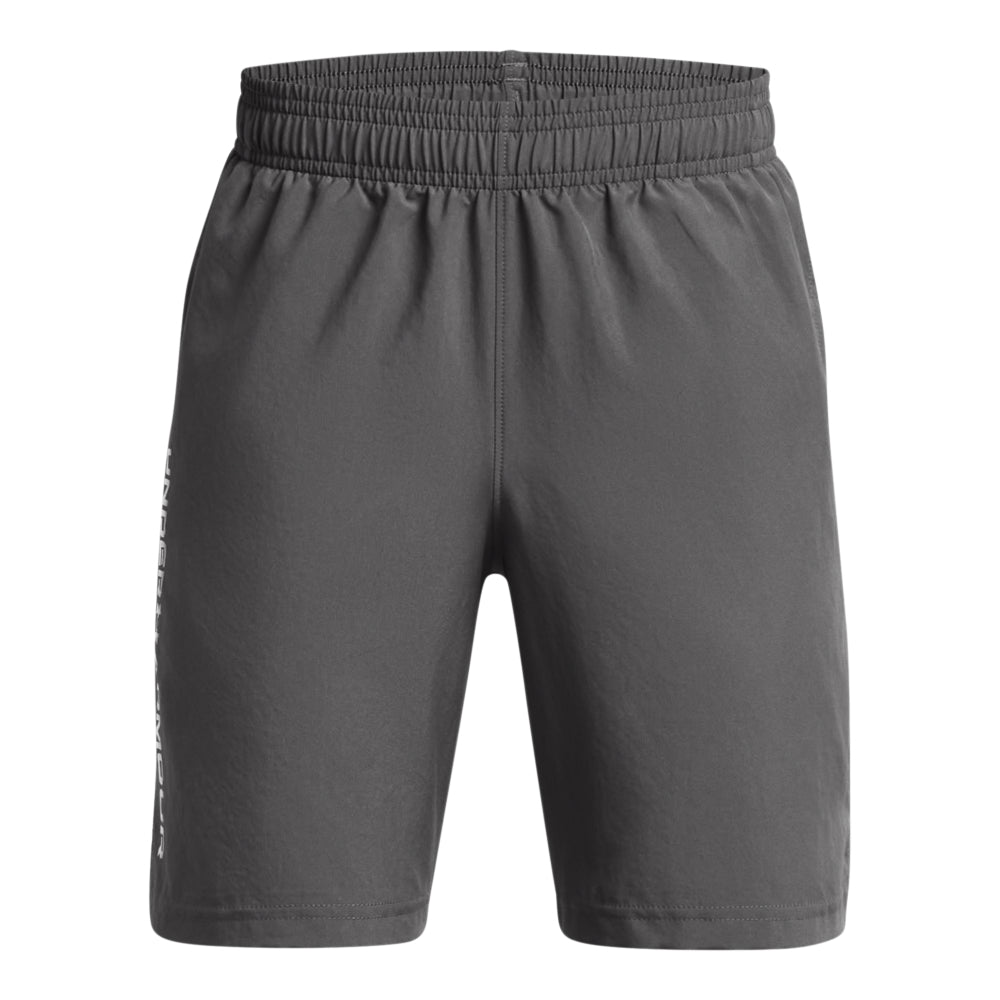 Under Armour Boys' Woven Wordmark Athletic Shorts - Comfortable & Durable for Sports, Gym, and Everyday Wear