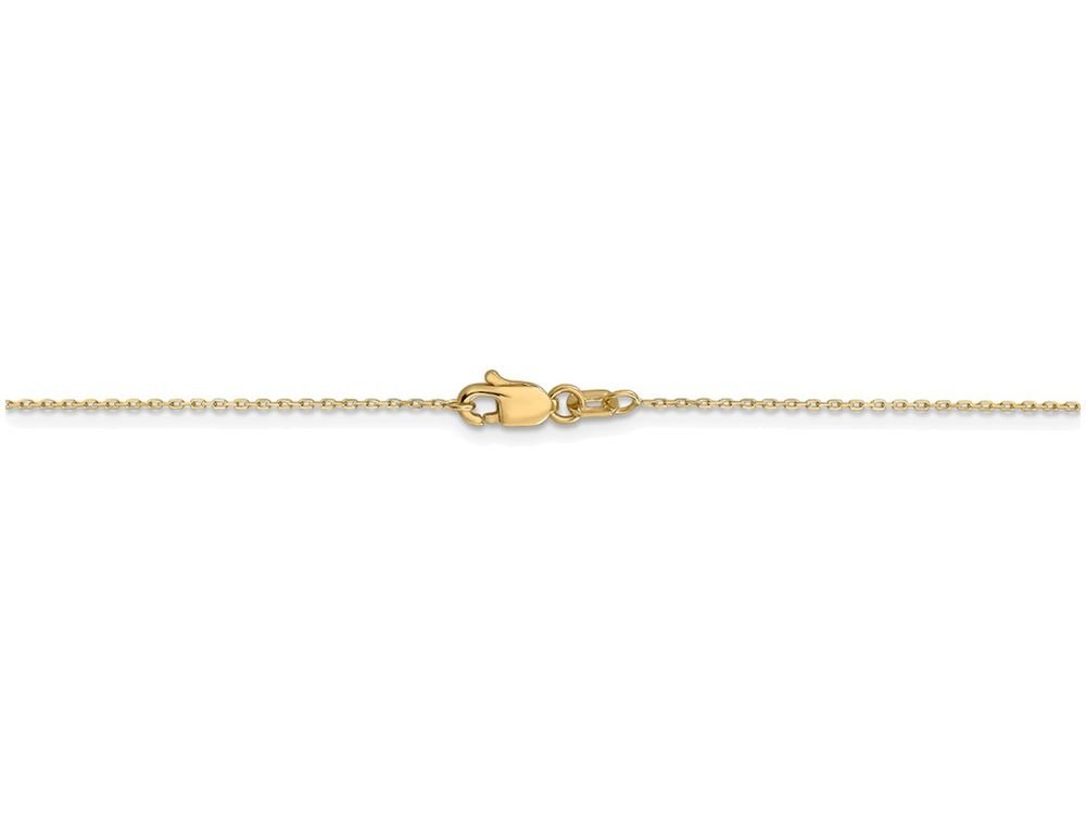 14K Gold 0.6mm Bright-Cut Cable Chain Necklace for Women - Dainty Layering Jewelry, Everyday Wear & Gift Giving | FJC Finejewelers