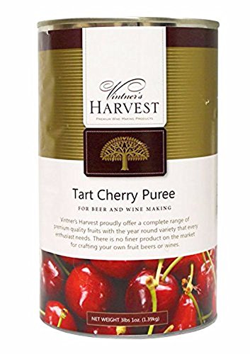 Vintner's Harvest Tart Cherry Fruit Puree 49 oz - Home Brewing & Winemaking Supplies for Craft Beer, Cider, and Wine Recipes