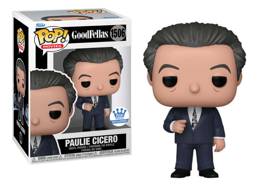 GoodFellas Paulie Cicero Funko Pop! Vinyl Figure - Exclusive Collectible for Movie Fans & Pop Culture Enthusiasts | Perfect for Display, Gifts, and Home Decor