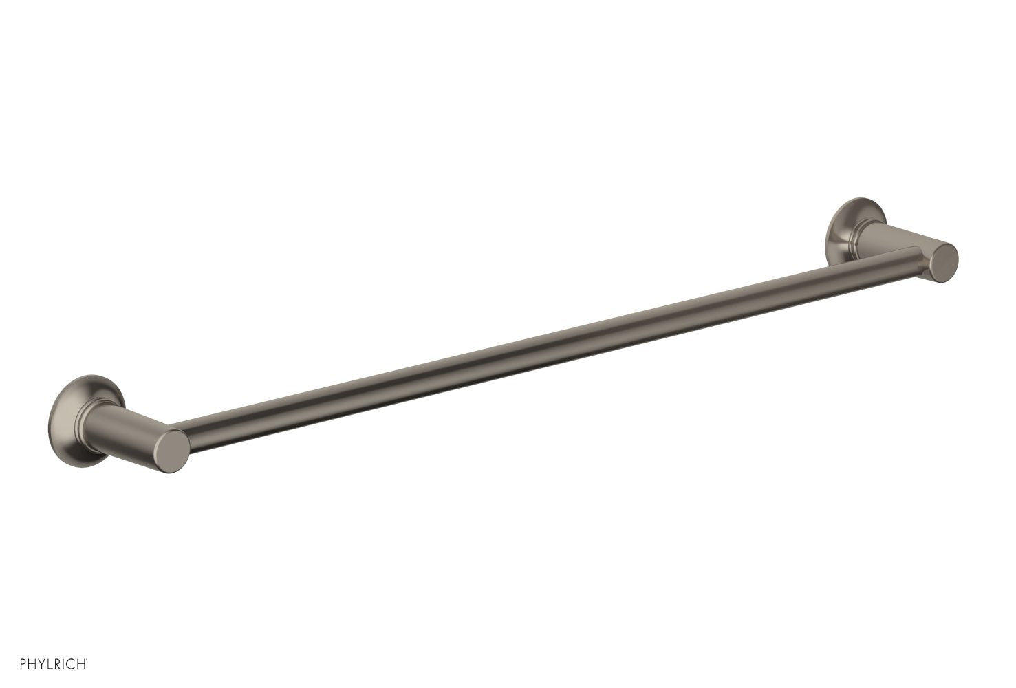 HEX MODERN 24-Inch Towel Bar 501 71 - Brushed Nickel Bathroom Towel Rack for Hand & Bath Towels - Perfect for Bathroom, Spa, and Guest Room Decor