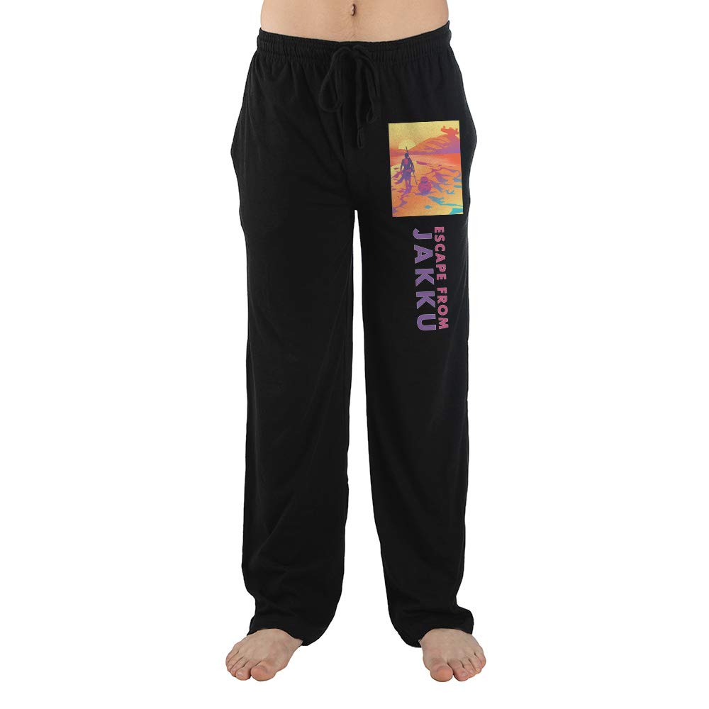 Star Wars Escape From Jakku Men's Black Pajama Set - Comfortable Sleepwear for Movie Nights & Cosplay