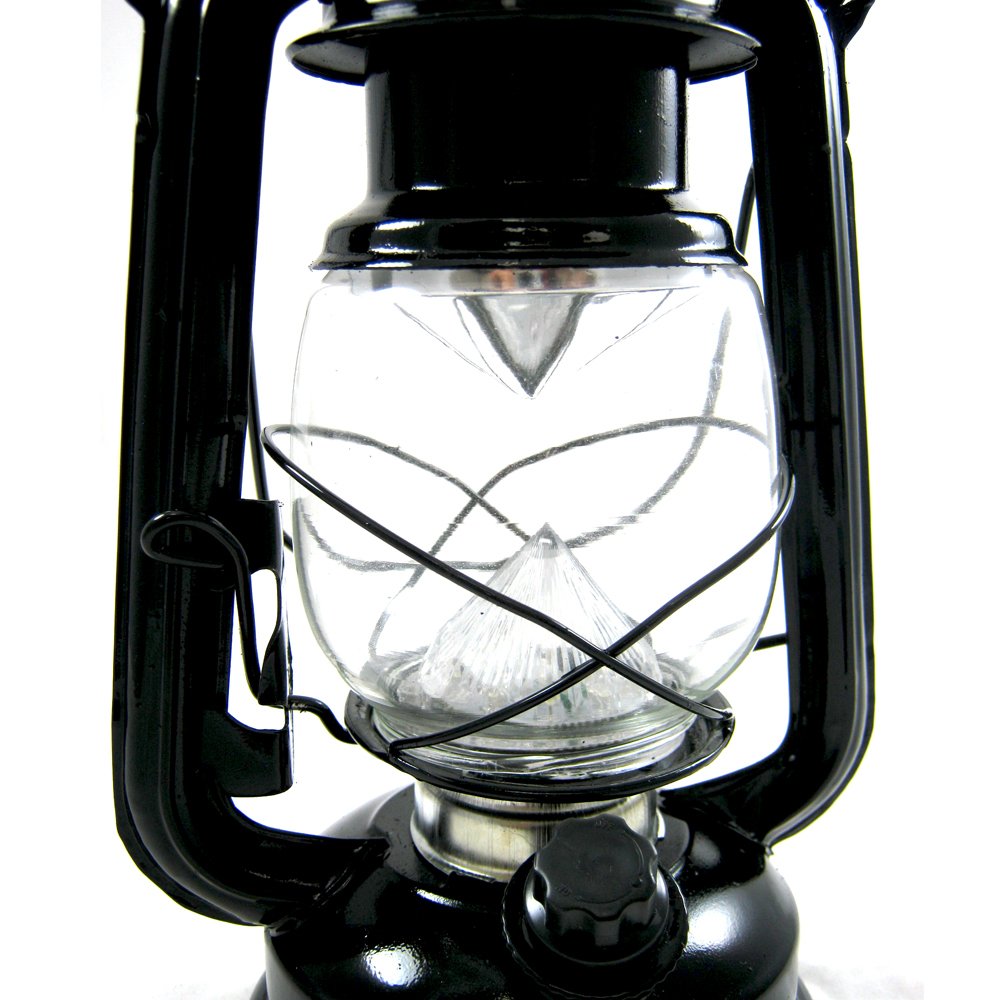 16 LED Emergency Hurricane Lantern with Dimmer Switch - Rechargeable Camping Light, Outdoor Survival Lamp & Power Outage Light for Home, Hiking, and Emergency Preparedness