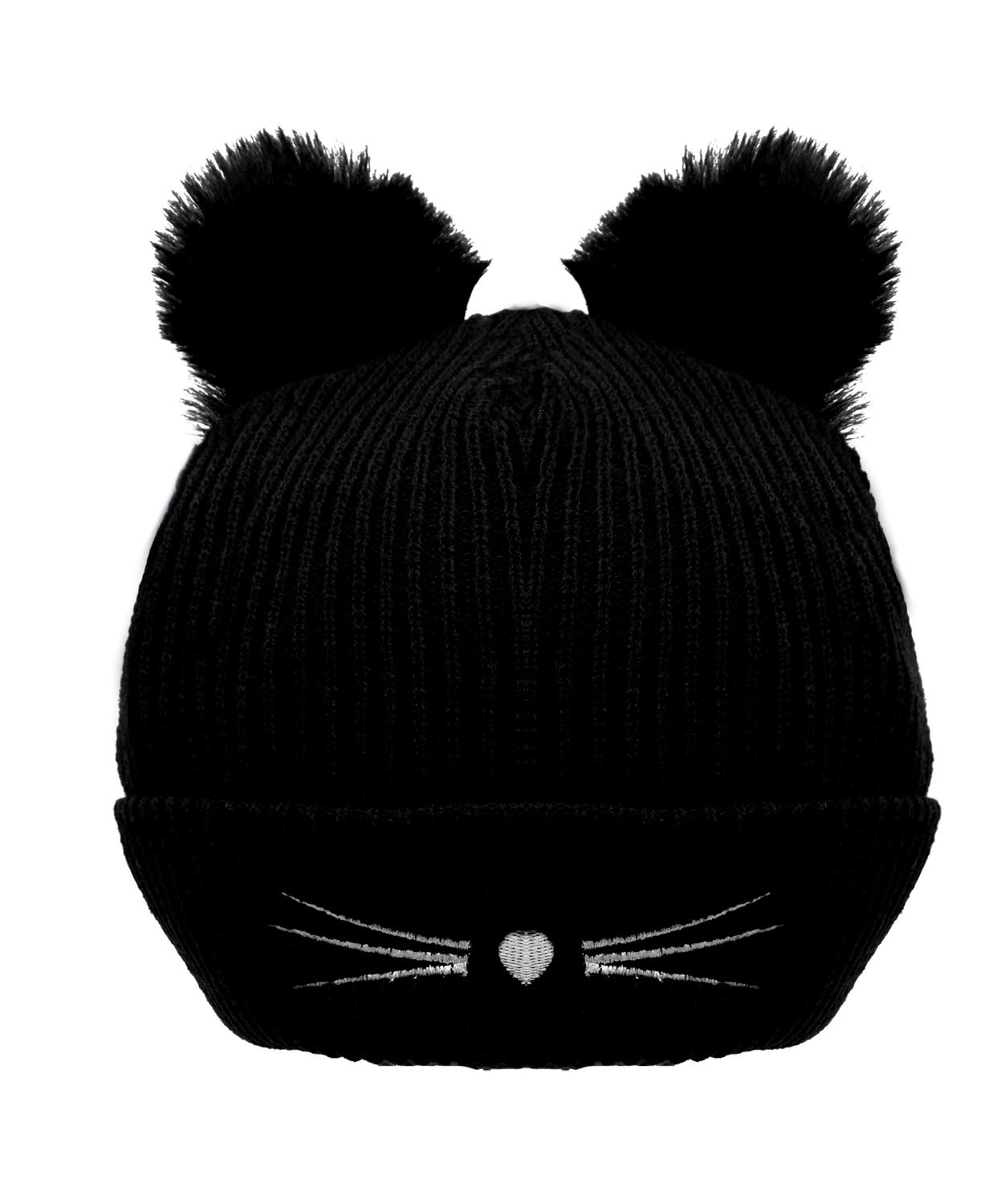 Bellady Women's Crochet Cat Ear Knit Hat - Warm Braided Winter Beanie for Women - Perfect for Outdoor Activities, Travel, and Cold Weather Fashion