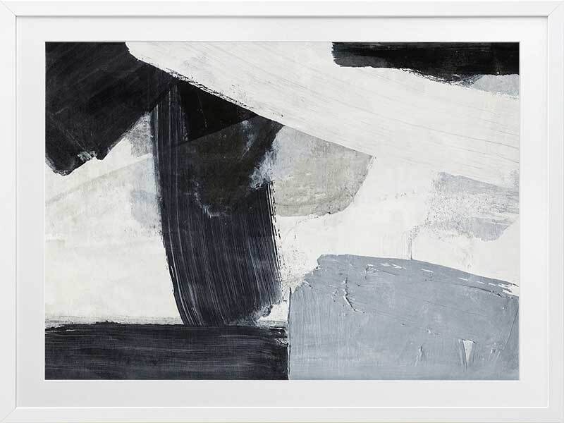 Darkened Silhouettes II Framed Wall Art Print - Modern Abstract Home Decor for Living Room, Bedroom & Office