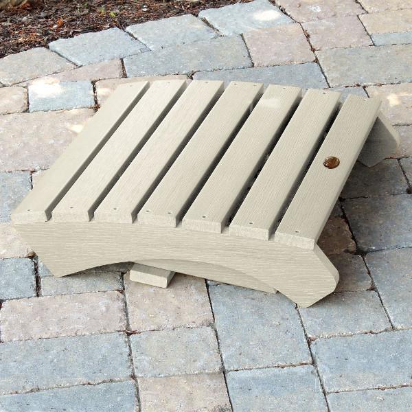 Premium Outdoor Folding Adirondack Ottoman - Waterproof Patio Footrest & Garden Lounge Chair Accessory for Deck, Poolside & Backyard Relaxation