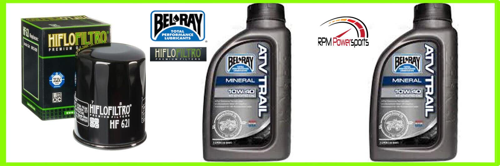 RPM Complete Mineral Engine Oil Change Kit for ATV Arctic - Compatible with CAT 550i GT 12 | ATV & Snowmobile Maintenance | Off-Road Vehicle Engine Protection