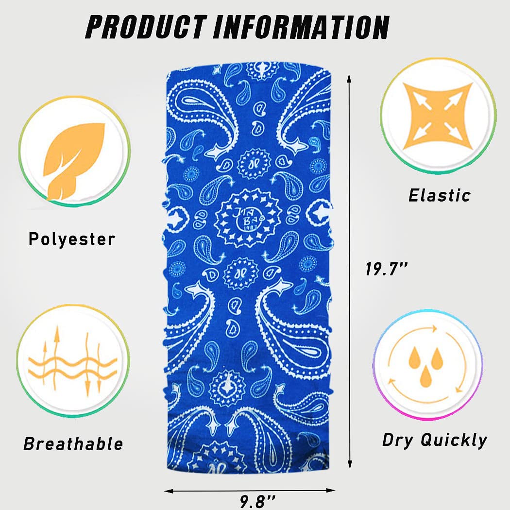 Breathable Neck Gaiter Mask - UPF 50+ Sun Protection Face Scarf & Bandana for Men & Women - Perfect for Running, Cycling, Hiking & Outdoor Activities