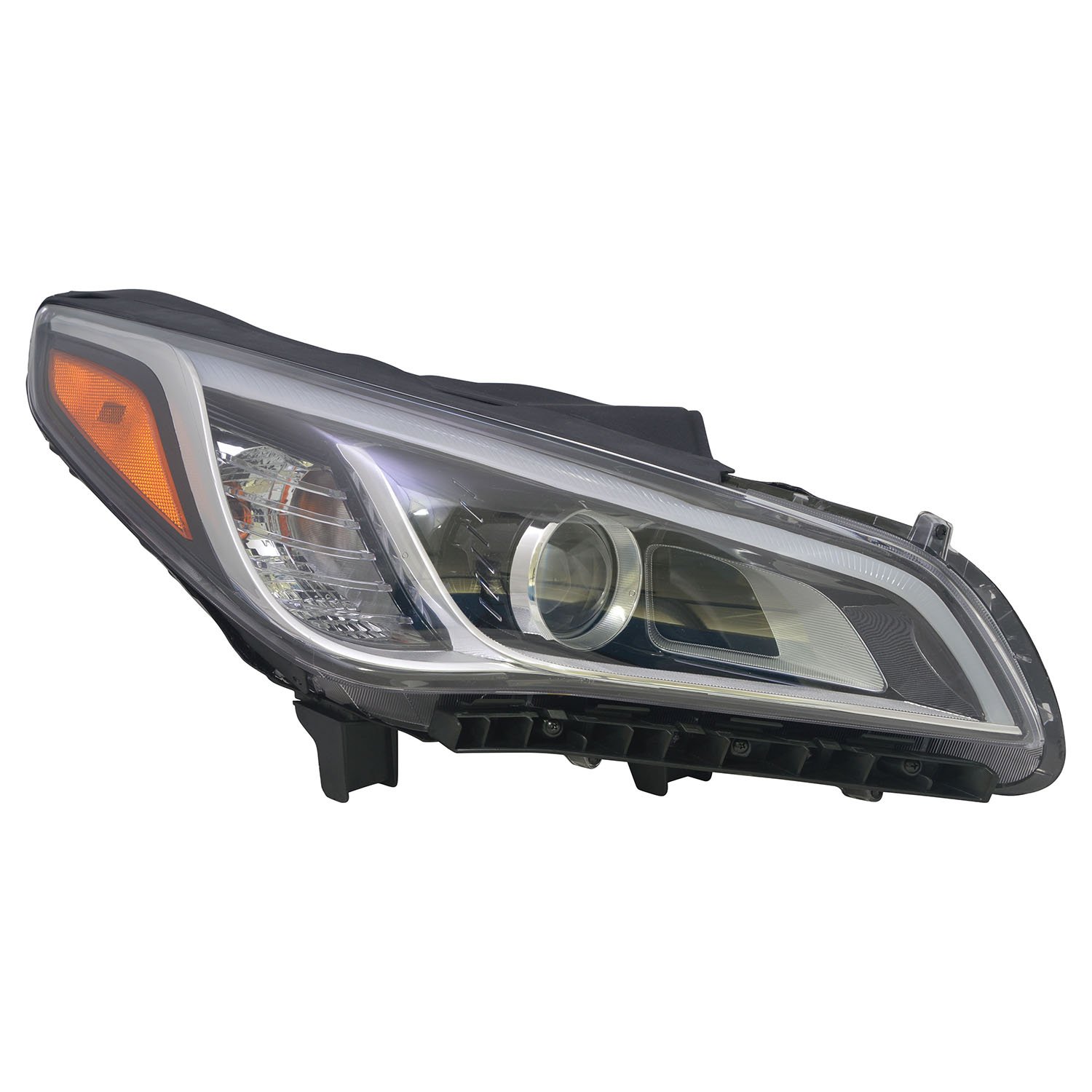 TYC Right Headlight Assembly Replacement for 2015-2016 Hyundai Santa Fe - OEM Quality, Perfect Fit - Upgrade Your Night Driving Safety