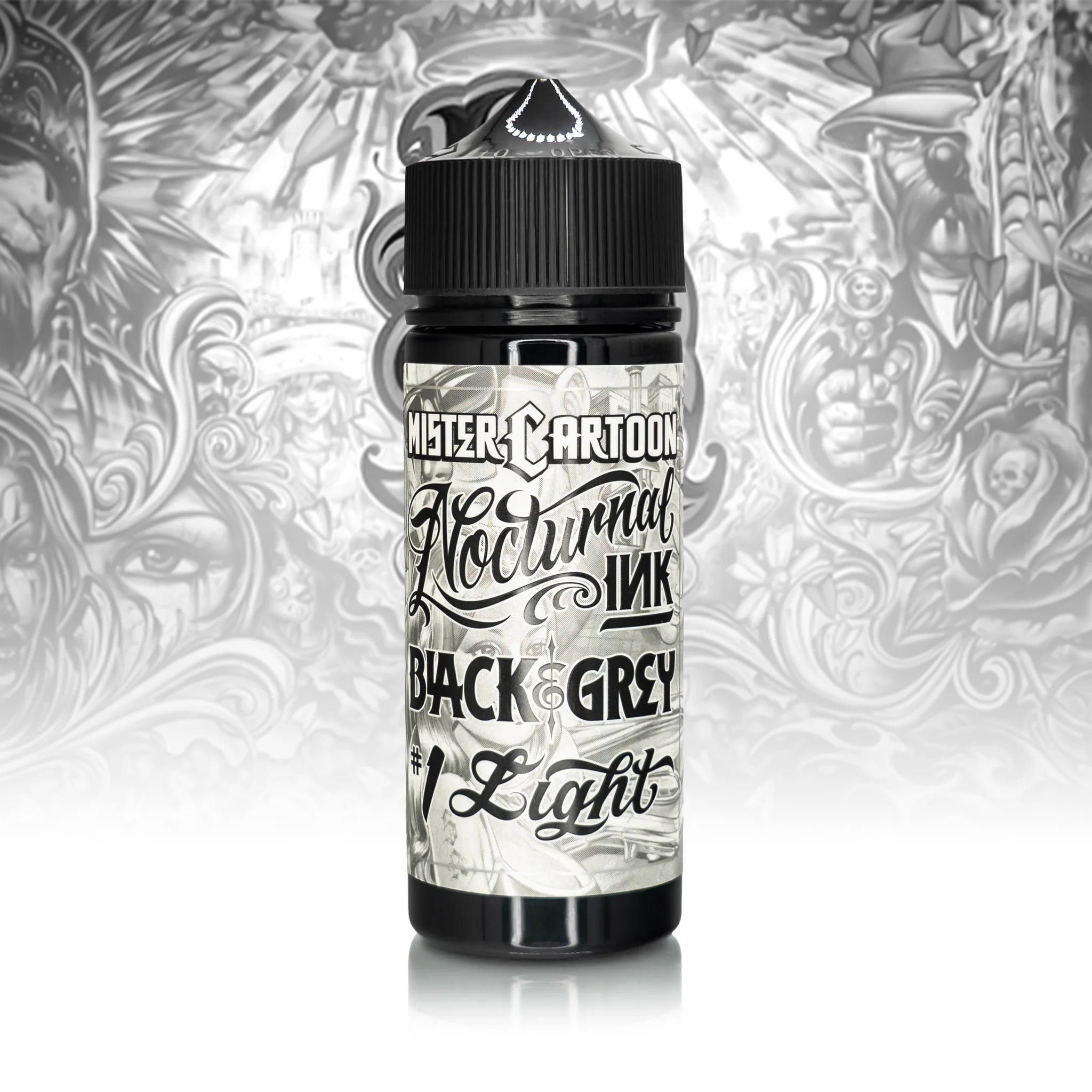 Bishop x Mister Cartoon Eternal Tattoo Ink Set - Professional Tattoo Ink Kit - 6 Bottles (4oz Each) - Perfect for Tattoo Artists, Permanent Makeup & Body Art Professionals