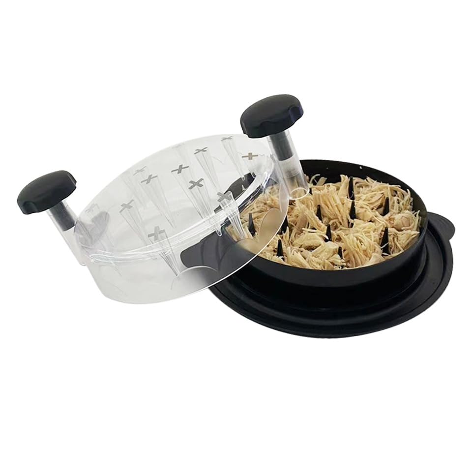 Premium Transparent Meat Shredder Claws - Heavy Duty Chicken Shredder Tool, Pulled Pork Shredder, Meat Grinder for BBQ, Cooking & Meal Prep - Ergonomic Kitchen Gadget for Shredding Chicken Breast, Beef & More (CHISHR01, Small, Black) - Perfect for Home Chefs, BBQ Parties & Meal Prepping
