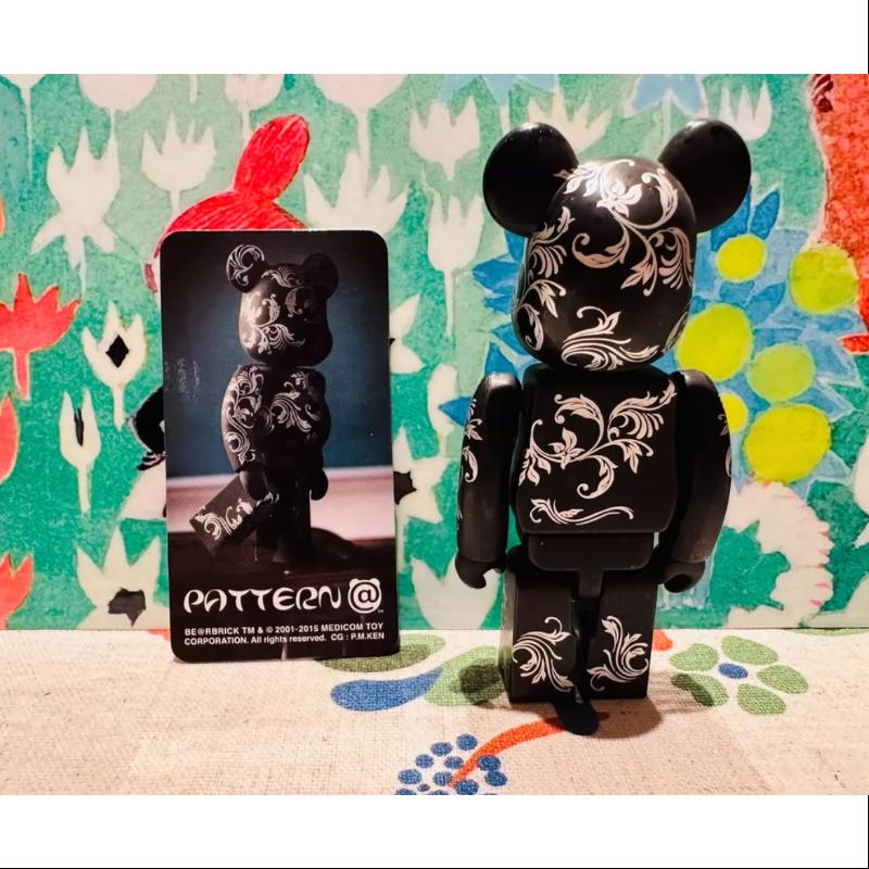 Bearbrick Series 31 PATTERN CHROME FLORAL 100% Collectible Figure - Limited Edition Chrome Floral Design Art Toy for Display & Collection - Perfect for Home Decor, Office Display, and Anime Fans Gifts