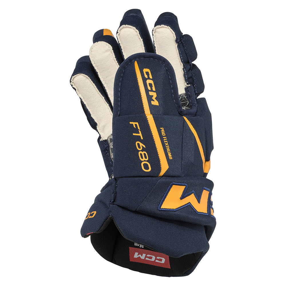 CCM Jetspeed FT680 Junior Ice Hockey Gloves - Youth Protective Gear for Ice Skating & Hockey Practice - Perfect for Games, Training & Winter Sports