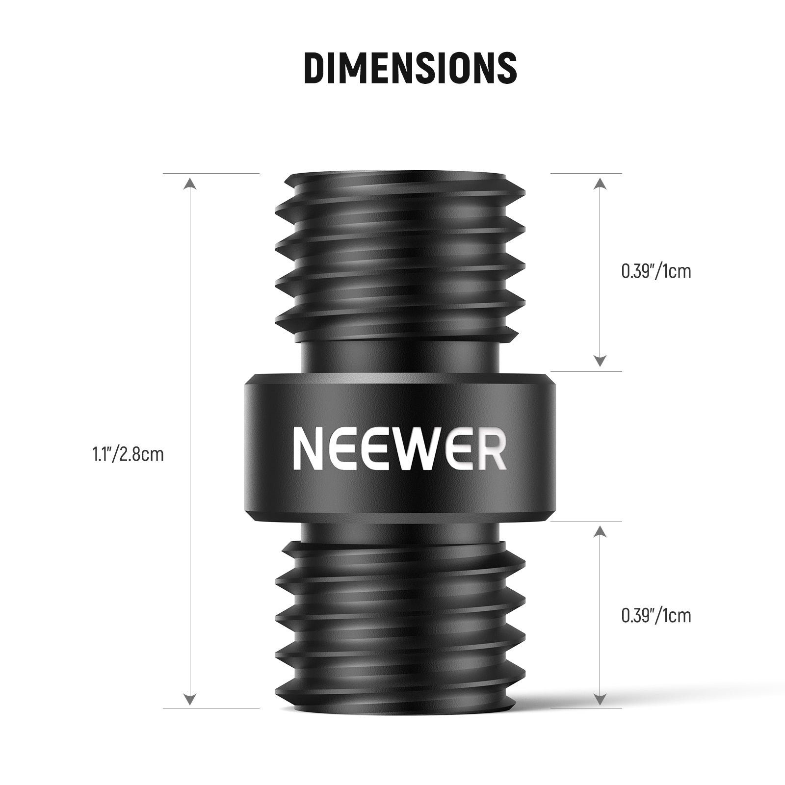 NEEWER SR020 15mm Rod Connector - Professional Camera Rig Accessory for DSLR & Mirrorless - Perfect for Film Making, Vlogging & Photography