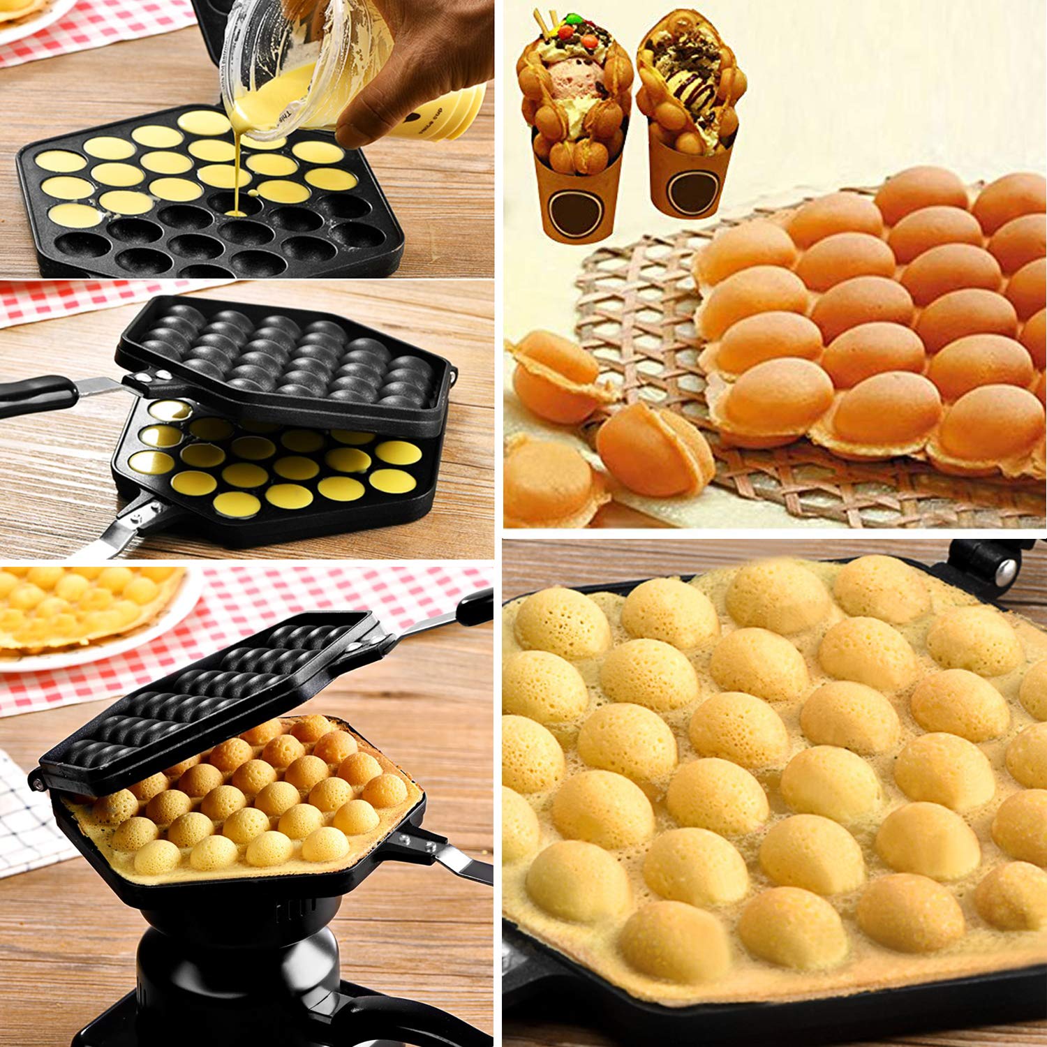 Non-Stick Aluminum Alloy Waffle Maker & Cake Pan - Perfect for Baking Waffles, Cakes, Bread & More - Ideal for Breakfast, Desserts & Family Gatherings