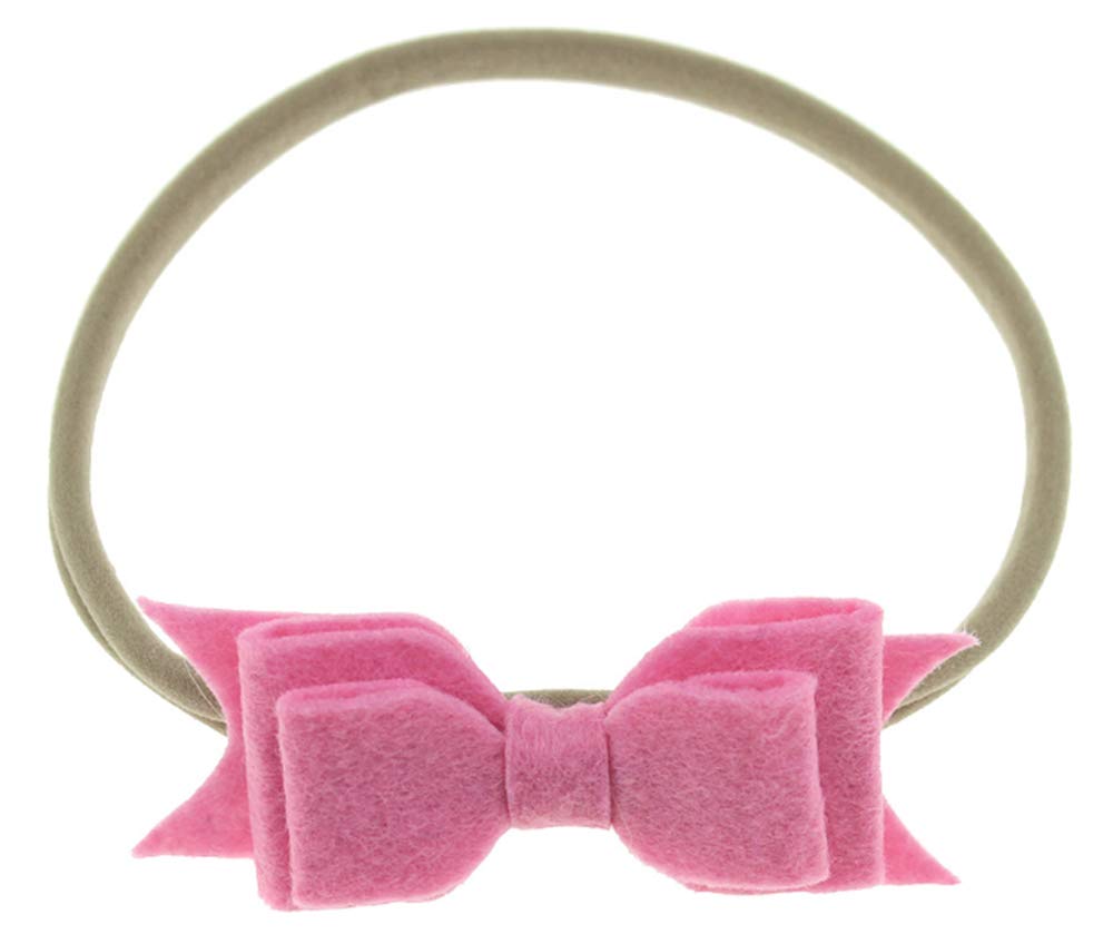 Flairs New York Baby Infant Christmas Holiday Floral Elastic Headbands - Soft Stretchy Hair Bands for Newborn Girls, Toddlers & Kids - Perfect for Holiday Photos, Birthday Parties & Special Occasions