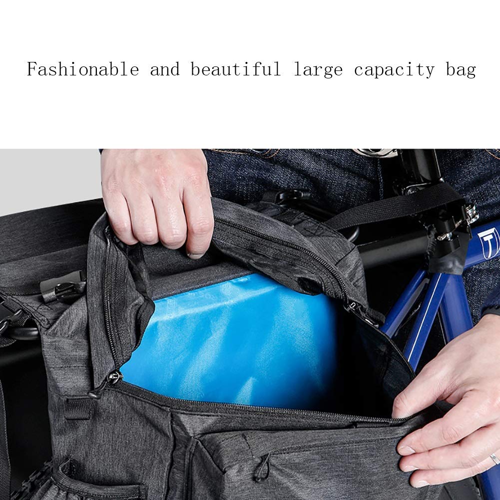 **36L Bike Rack Bag for Rear Seat – Waterproof Bicycle Trunk Bag for Mountain, Road, Recreational & Folding Bikes – Perfect for Commuting, Groceries & Outdoor Adventures**