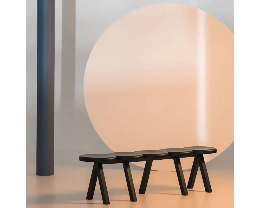 Driade Millepiedi Bench - Modern Wooden Bench for Living Room, Bedroom & Entryway - Stylish Seating Furniture for Home Decor