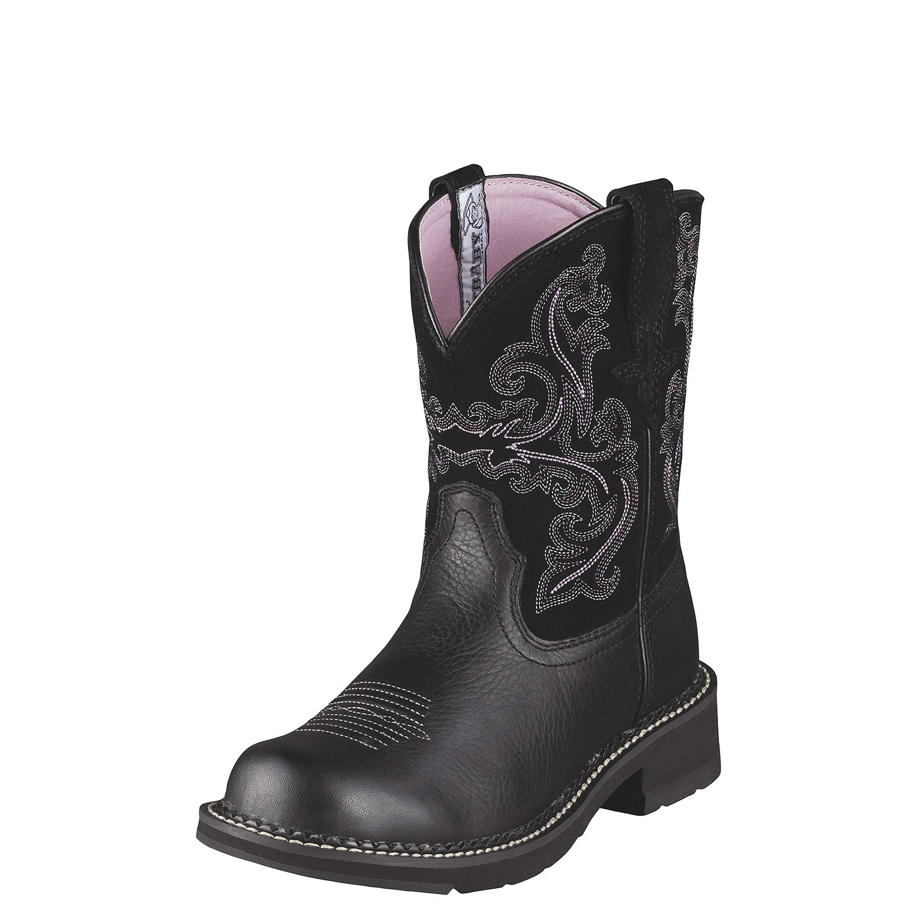 ARIAT FATBABY II Western Boots for Women - Genuine Leather Cowgirl Boots with Comfortable Cushion Insole - Perfect for Riding, Country Dancing & Outdoor Activities