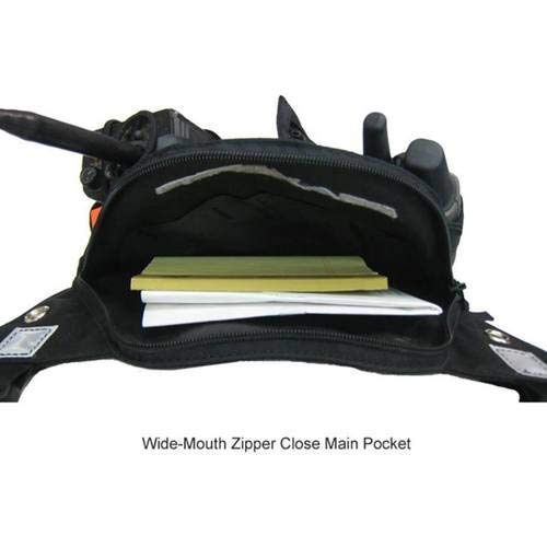 Tactical Radio Chest Harness Rig for 2 Way Radios, GPS & Handheld Electronics - Adjustable Molle-Compatible Gear for Search & Rescue, Ski Patrol, Military & First Responders (Black, DR-1 Commander) | Perfect for Outdoor Adventures, Emergency Operations & Field Work
