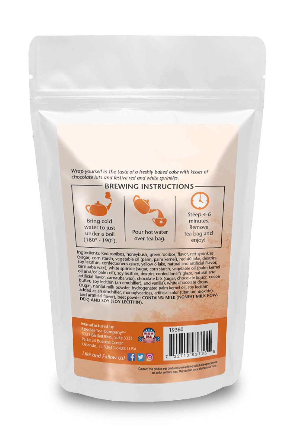 Organic XOXO Rooibos Tea Bags - 20 Count | Caffeine-Free Herbal Tea | Antioxidant Rich | Perfect for Relaxation, Stress Relief & Evening Tea Time