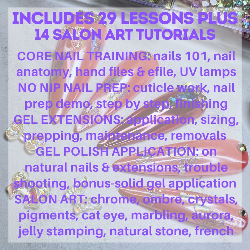 Professional Soft Gel Nail Extensions Online Course - Learn at Home for Beginners & Experts | DIY Manicure & Salon Business Training