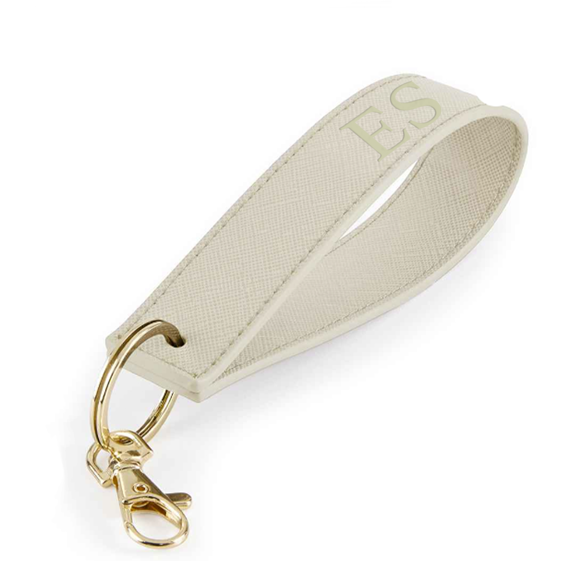 Personalized Carnaby Embossed Initial Wristlet Keychain - Monogrammed Leather Key Holder for Women - Perfect for Gifts, Key Organization & Everyday Carry