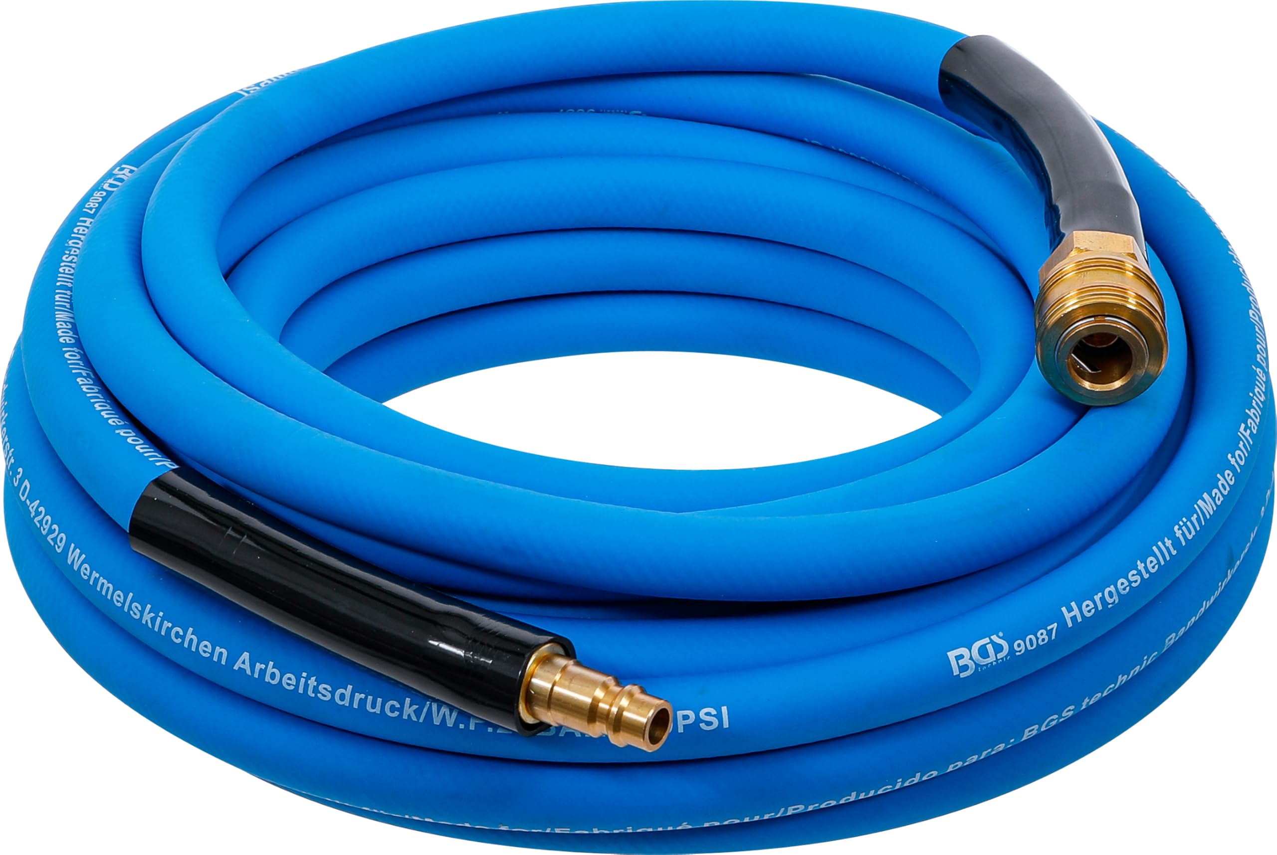 BGS 9087 Heavy Duty Air Hose 10m (33ft) - High Pressure Flexible Air Compressor Hose for Pneumatic Tools, Inflators, and DIY Projects - Ideal for Garages, Workshops, and Construction Sites