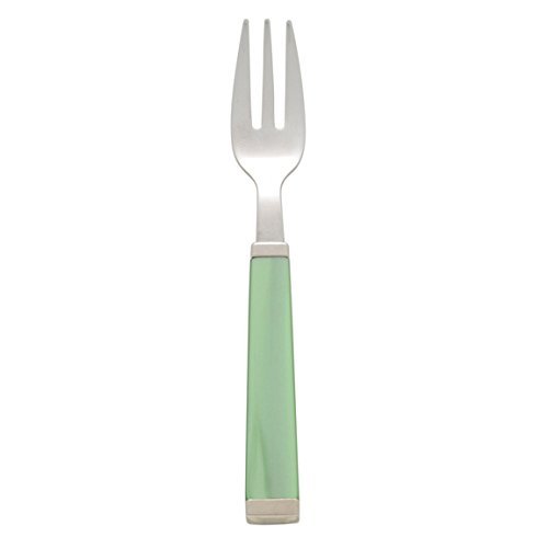 Italian Green Silverware - Colonna Green Cake Fork | Eco-Friendly Kitchen Accessories for Desserts, Parties & Elegant Dining
