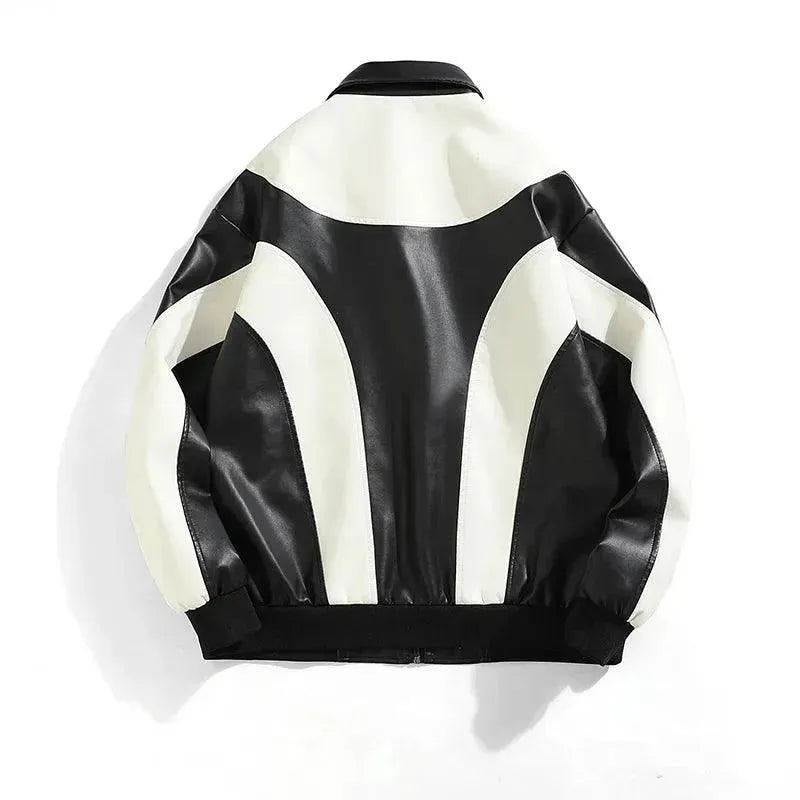 Men's Hip Hop Faux Leather Bomber Jacket - Stylish Vintage Biker Jacket for Streetwear & Urban Fashion | Perfect for Concerts, Night Out & Casual Wear