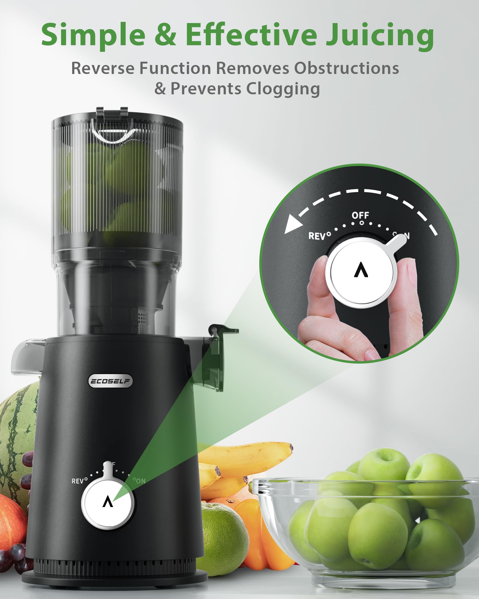 Premium Slow Juicer Machine with 4.35