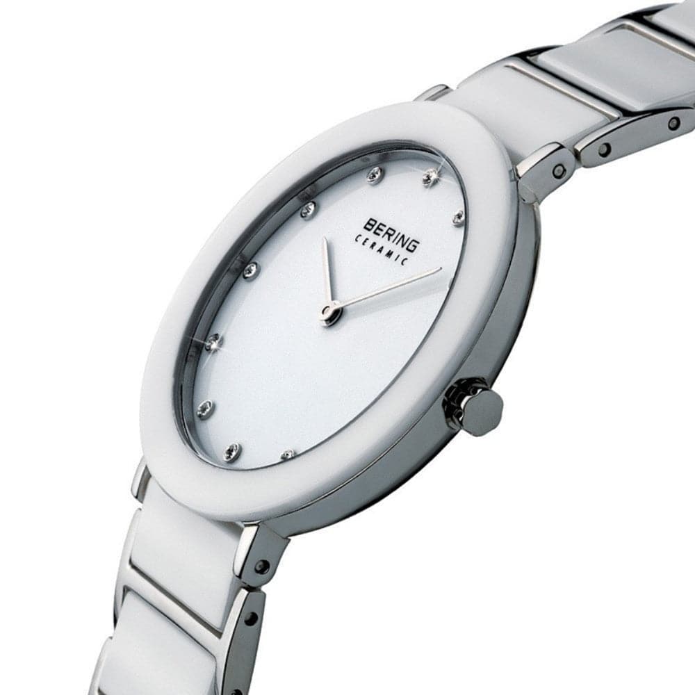 BERING 11435-754 Ceramic Women's Watch - Luxury Waterproof Ladies Timepiece with Stainless Steel Band - Perfect for Office, Party & Everyday Wear