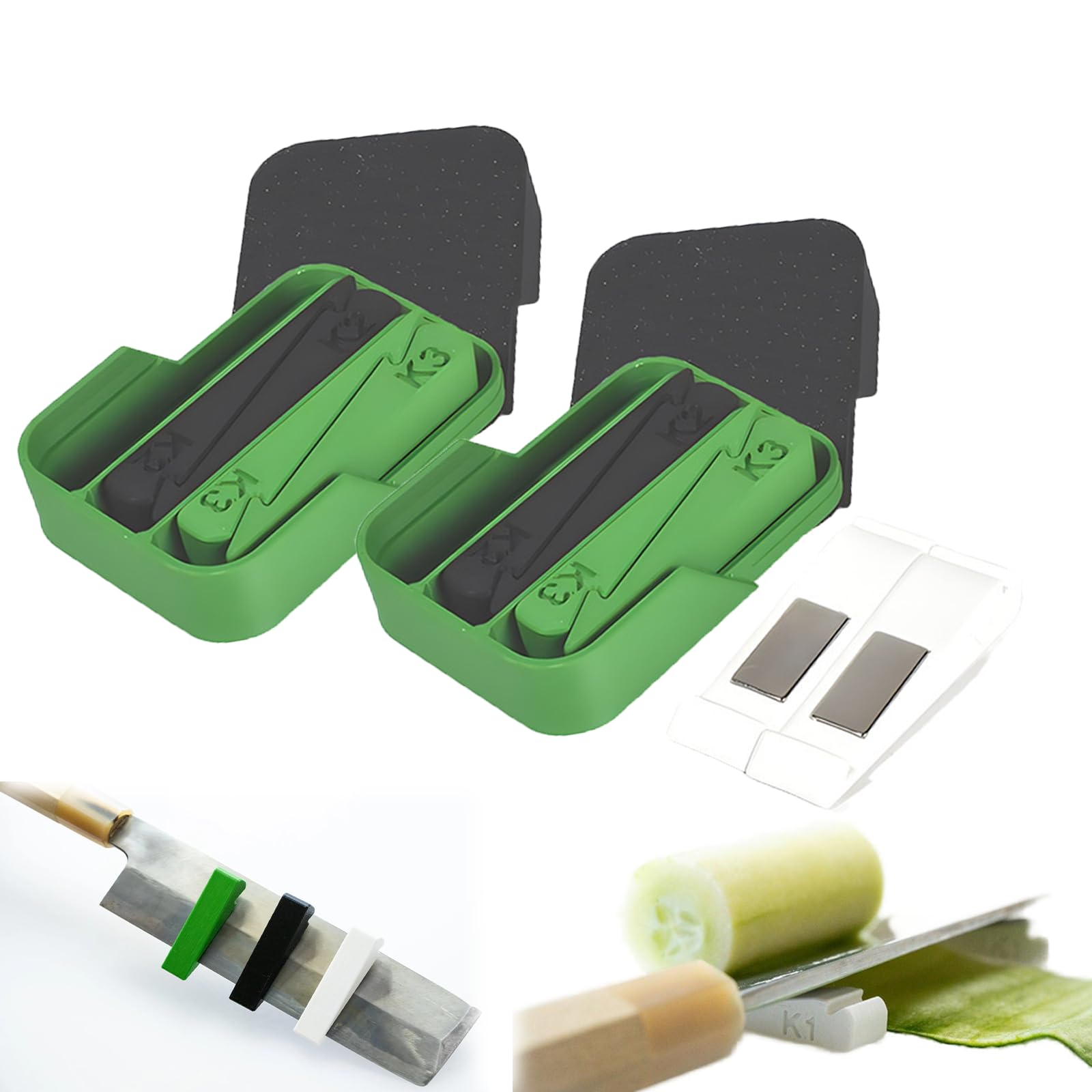Ultra-Thin Kitchen Slicing Tool Set - 2 Pack Multifunctional Food Cutting Aid for Fruits, Vegetables & Cheese | Perfect for Meal Prep, Sandwiches & Charcuterie Boards
