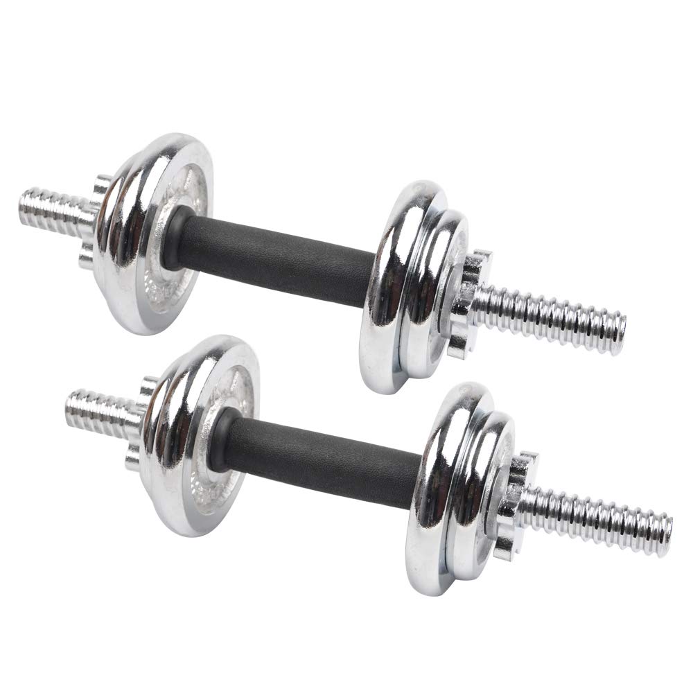 Adjustable Cast Iron Dumbbells Set for Home Gym - 40lbs Weight Lifting Equipment for Strength Training & Fitness Workouts - Perfect for Men & Women, Beginners to Advanced Athletes