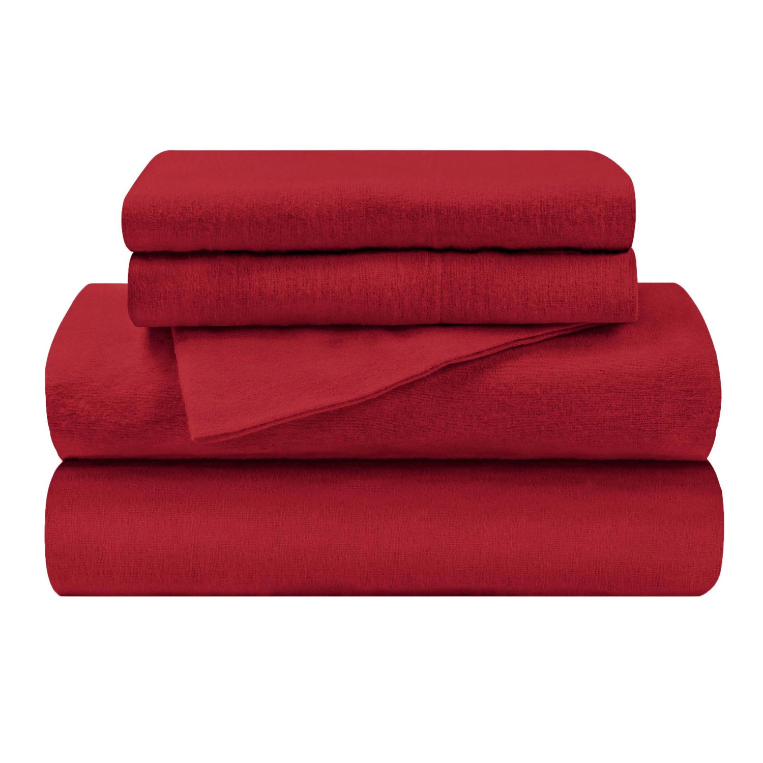 Premium Flannel Cotton Bed Sheet Set - Deep Pocket, Modern Solid Design - Perfect for Cozy Winter Nights & Home Decor