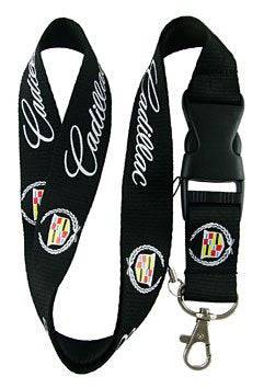 Cadillac Lanyard - Black with Red, Yellow & White Logo - Premium Car Brand Lanyard for Keys, ID Badges & Event Passes - Perfect for Car Enthusiasts, Corporate Events & Auto Shows