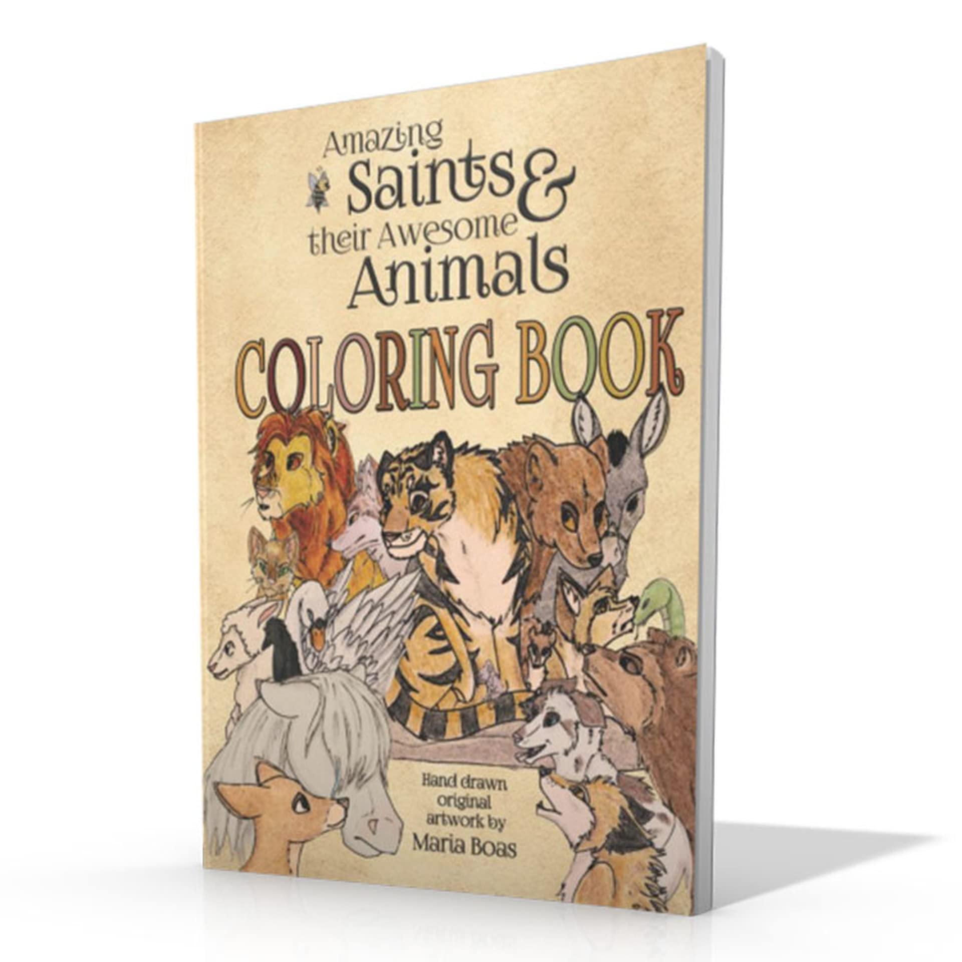 Saint & Animal Coloring Book for Kids - Religious Educational Activity Pages with Inspirational Scenes for Sunday School & Home Learning