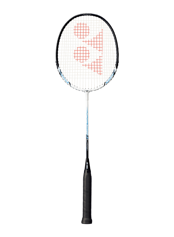 Yonex Muscle Power 2 Badminton Racket - Pre-Strung, White & Blue - Perfect for Beginners & Recreational Players - Ideal for Indoor & Outdoor Games, Training & Casual Play