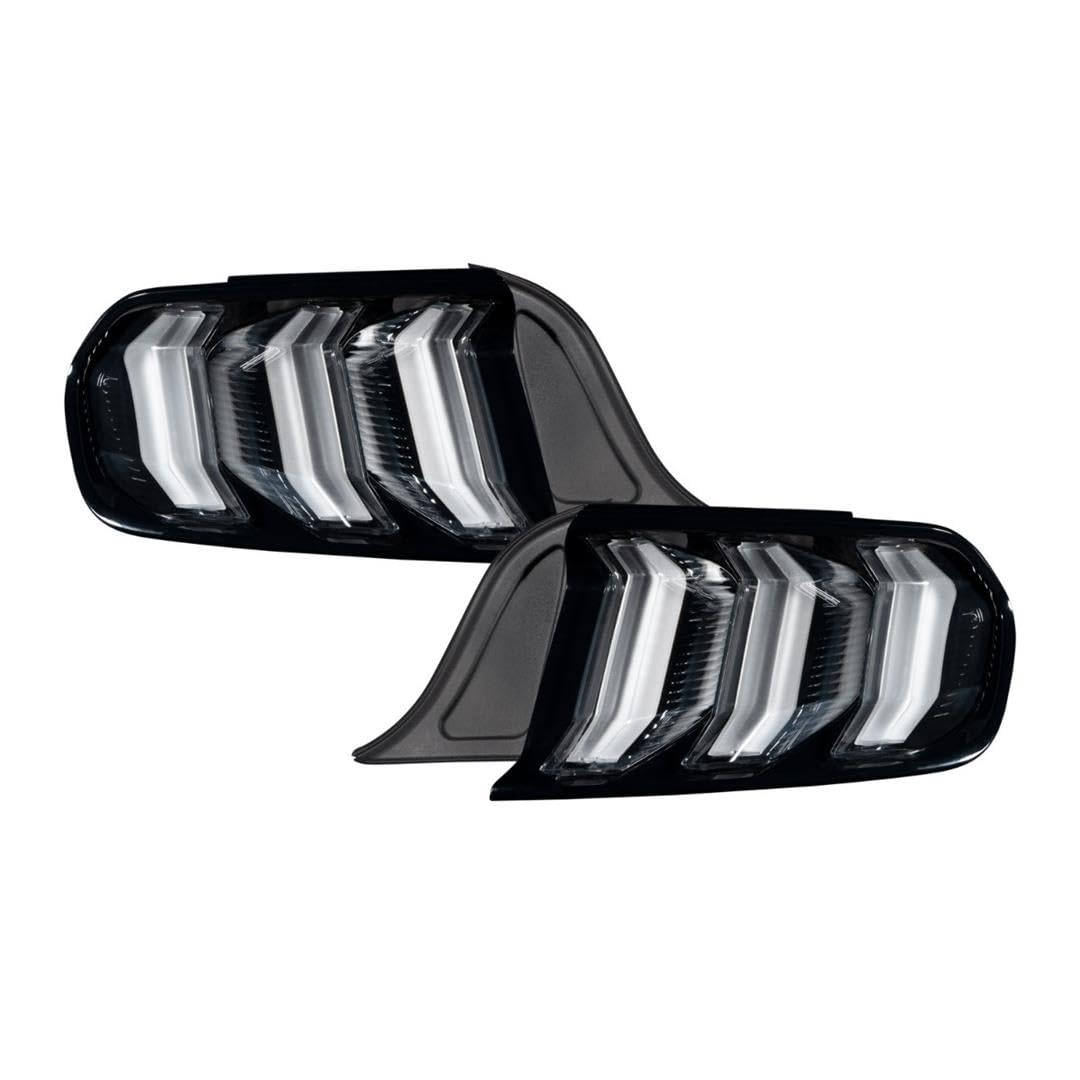 FORM LED Tail Lights for Ford Mustang 2015-2023 - Smoked Red Lens - Direct Fit Replacement - Enhances Style & Visibility (Perfect for Night Driving & Car Shows)